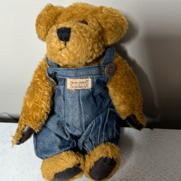 Boyds Other - Vintage Boyds Mini Bear with Denim Overalls Jointed Classic